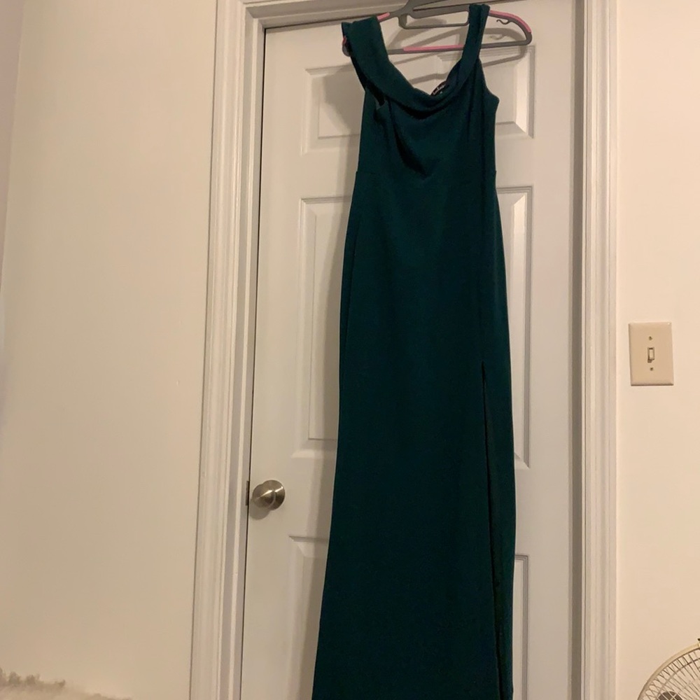 Emerald green formal dress
